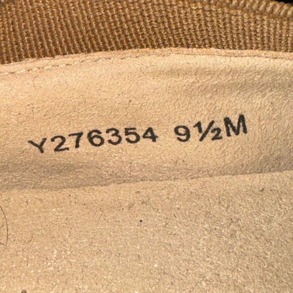 Stuart Weitzman Lastikon Ballet Flats Women's Size 9.5 M Tan Leather Studded - Picture 9 of 9